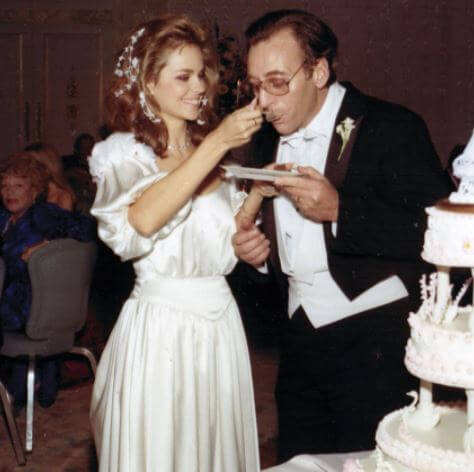 Claudia Heffner Peltz and Nelson Peltz on their wedding day.